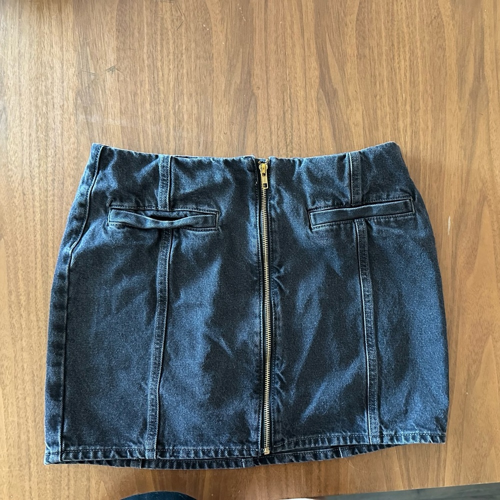 Old Navy Black Denim Pencil Skirt
